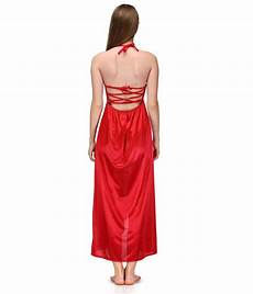 Red Satin Nighty Gown