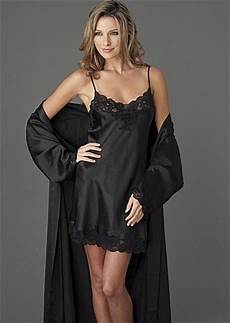 Black Silk Nightie