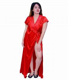 Red Satin Nighty Gown