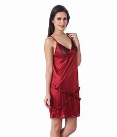 Red Satin Nighty Gown