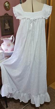 White Cotton Victorian Nightdress