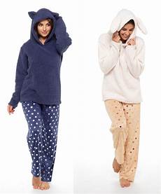 Womens Fluffy Pyjamas